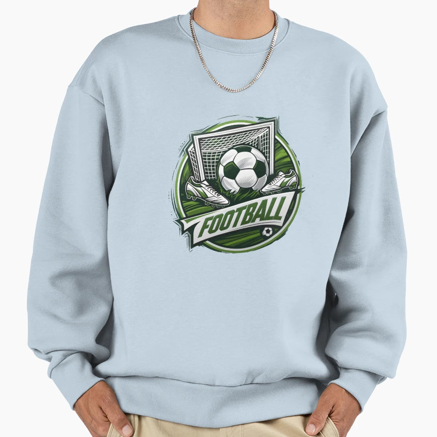 Football Logo Sweatshirt - Fun Novelty Design for Adults - T-Shirt, Sweatshirt, Hoodie