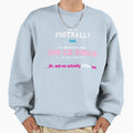 We Throw 100 Pound Sweatshirt - Minimalist Print Men Women - T-Shirt, Sweatshirt, Hoodie