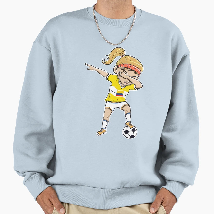 Dabbing Soccer Player Funny Sweatshirt - Unique Graphic for Adults - T-Shirt, Sweatshirt, Hoodie