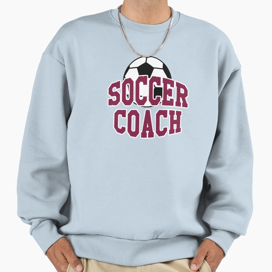 Soccer Coach Black Sweatshirt - Casual Everyday Wear Unisex - T-Shirt, Sweatshirt, Hoodie