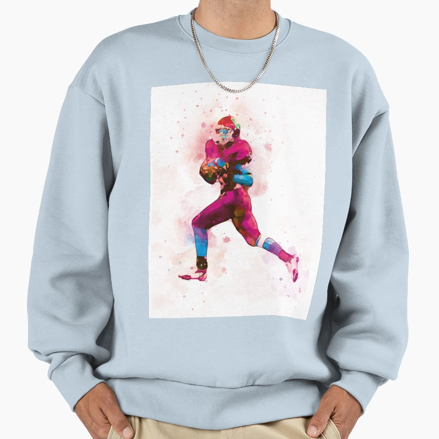 Football Player 1 Sweatshirt - Fun Novelty Design Unisex - T-Shirt, Sweatshirt, Hoodie