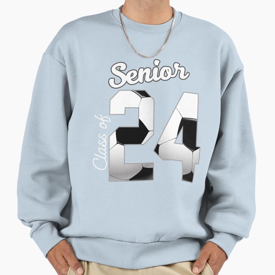 Senior Class 2024 High School Sweatshirt - Trendy Graphic for Adults - T-Shirt, Sweatshirt, Hoodie