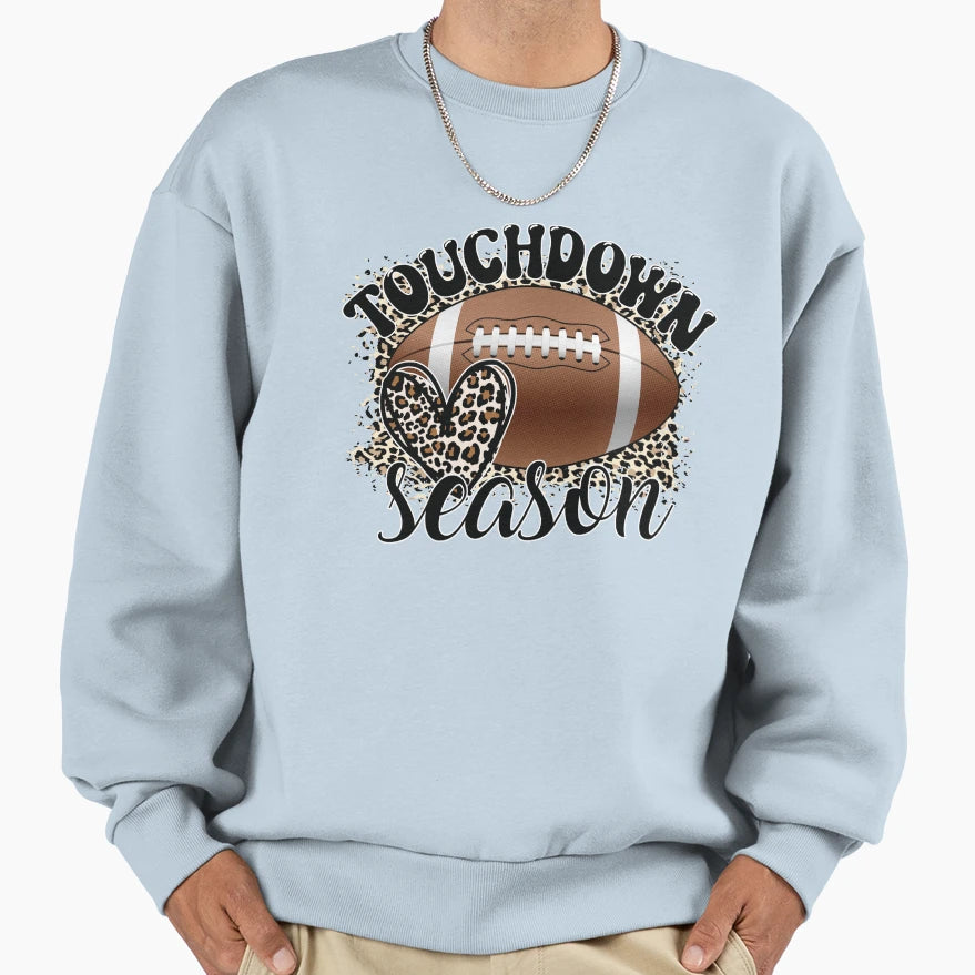Bleached Touchdown Season Leopard Sweatshirt - Custom Art Print Unisex - T-Shirt, Sweatshirt, Hoodie