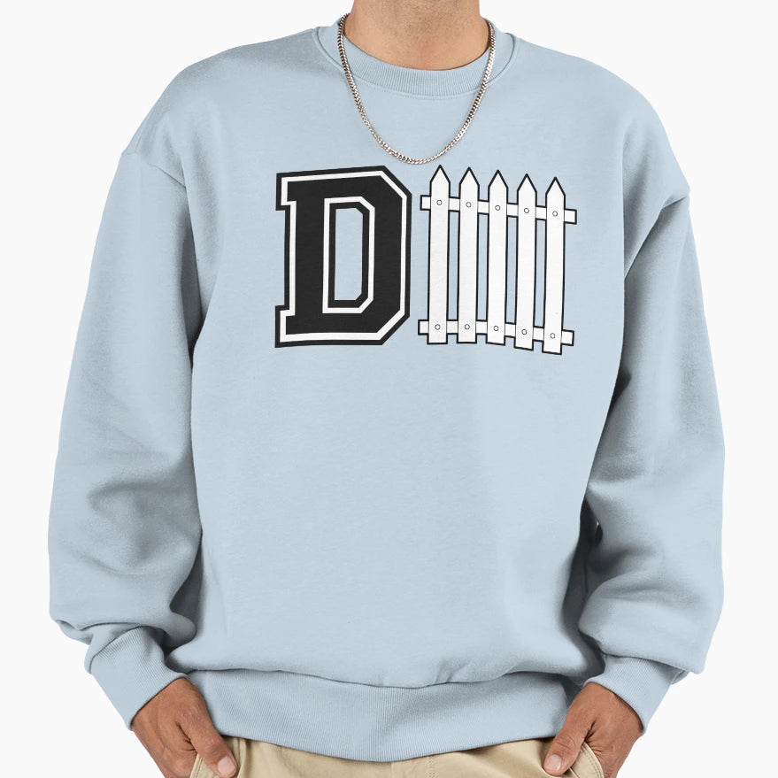 D Fence Sweatshirt - Graphic Print for Adults - T-Shirt, Sweatshirt, Hoodie