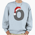 Letter O Santa Hat Sweatshirt - Aesthetic Graphic Unisex - T-Shirt, Sweatshirt, Hoodie
