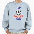 Lil Soccer Fan Black Sweatshirt - Trendy Graphic Men Women - T-Shirt, Sweatshirt, Hoodie