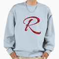 Letter R Red Rose Sweatshirt - Streetwear Style for Adults - T-Shirt, Sweatshirt, Hoodie