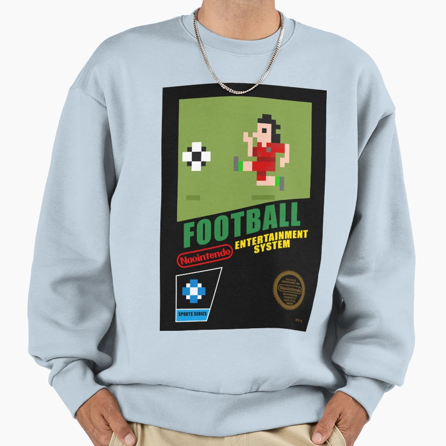 8 Bit Football Videogame Sweatshirt - Custom Art Print Men Women - T-Shirt, Sweatshirt, Hoodie