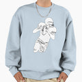 Football Player Hold Football And Sweatshirt - Minimalist Print Men Women - T-Shirt, Sweatshirt, Hoodie