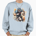 American Football Player Run Sweatshirt - Custom Art Print Men Women - T-Shirt, Sweatshirt, Hoodie