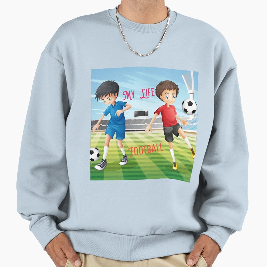 Football Creative Sweatshirt - Custom Art Print Men Women - T-Shirt, Sweatshirt, Hoodie
