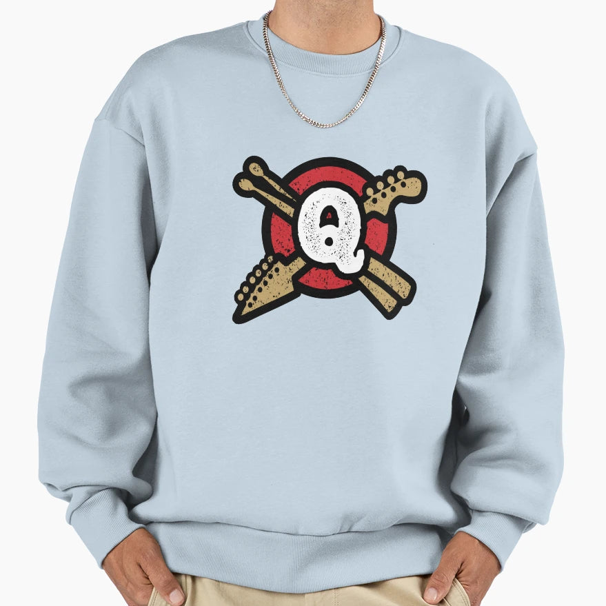 Monogram Q Rock And Roll Logo Sweatshirt - Custom Art Print for Adults - T-Shirt, Sweatshirt, Hoodie