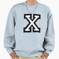 Letter X Two Color Sweatshirt - Aesthetic Graphic for Adults - T-Shirt, Sweatshirt, Hoodie