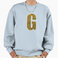 Letter G Yellow And Gold Water Sweatshirt - Custom Art Print Men Women - T-Shirt, Sweatshirt, Hoodie