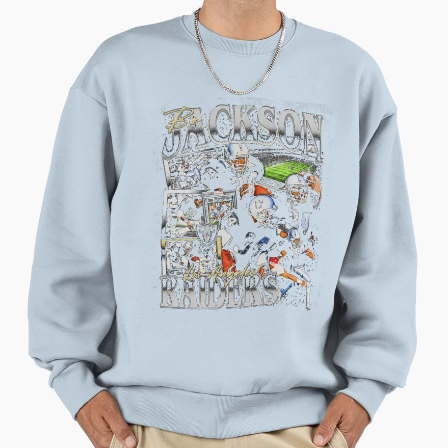 Bo Jackson Bootleg Sweatshirt - Minimalist Print Men Women - T-Shirt, Sweatshirt, Hoodie