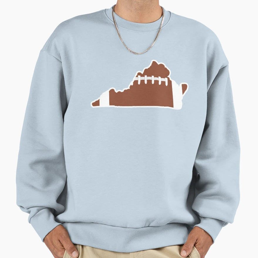 Football Virginia Fun Football Lover Sweatshirt - Custom Art Print Unisex - T-Shirt, Sweatshirt, Hoodie
