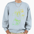 Yellow Green Football Player Hold Sweatshirt - Streetwear Style Men Women - T-Shirt, Sweatshirt, Hoodie