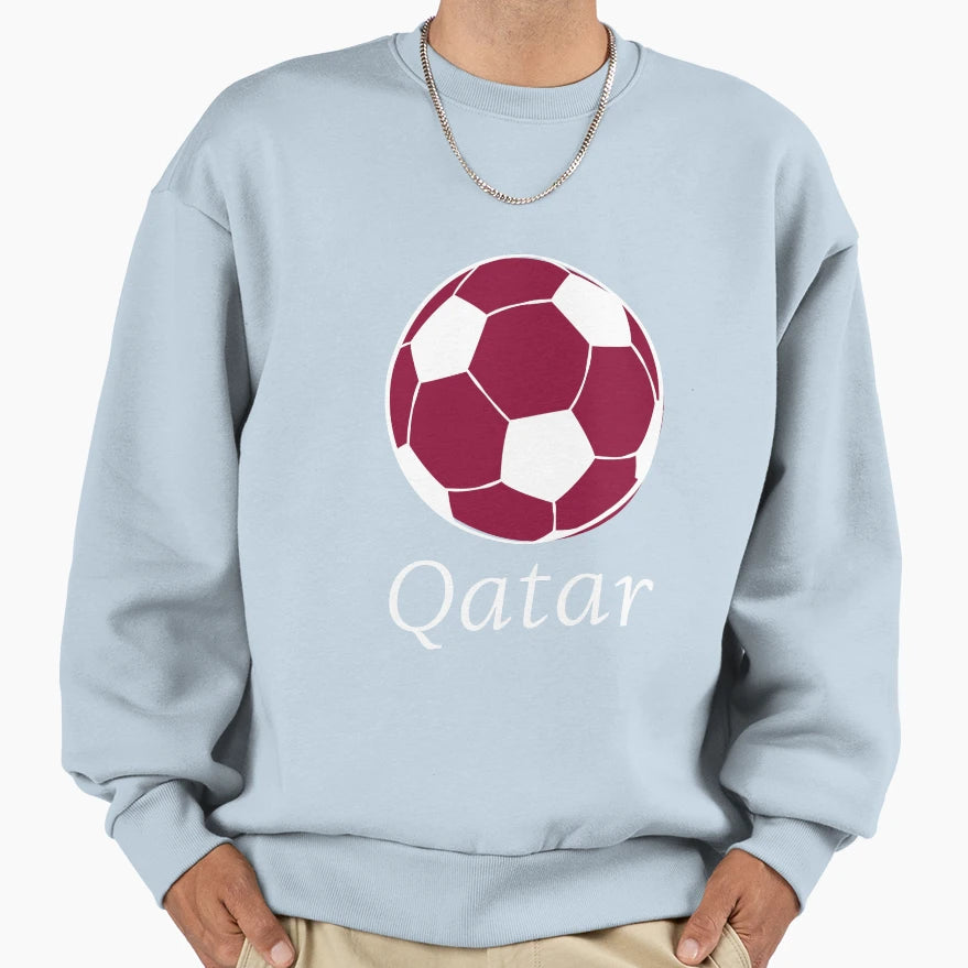Football Fans Qatar Sweatshirt - Graphic Print for Adults - T-Shirt, Sweatshirt, Hoodie