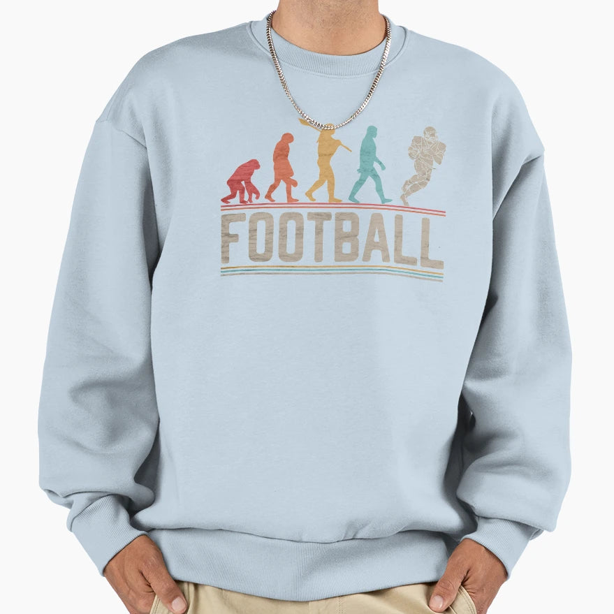 American Football Evolution Funny Sweatshirt - Custom Art Print for Adults - T-Shirt, Sweatshirt, Hoodie