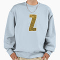 Letter Z Yellow And Gold Water Sweatshirt - Aesthetic Graphic Men Women - T-Shirt, Sweatshirt, Hoodie