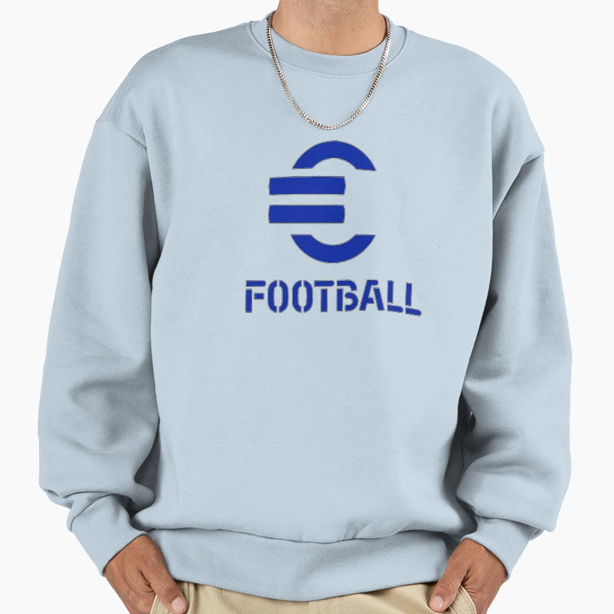 Efootball Blue Sweatshirt - Aesthetic Graphic Men Women - T-Shirt, Sweatshirt, Hoodie
