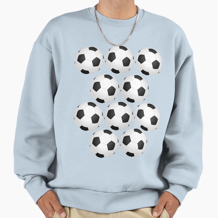 Football Ball Love Sweatshirt - Streetwear Style for Adults - T-Shirt, Sweatshirt, Hoodie