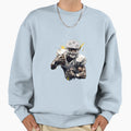 Artistic Cartoon Football Player Sweatshirt - Unique Graphic Unisex - T-Shirt, Sweatshirt, Hoodie