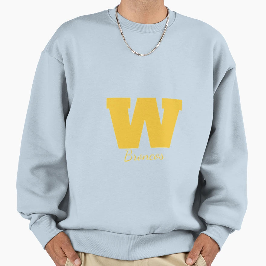 Broncos W Sweatshirt - Aesthetic Graphic Men Women - T-Shirt, Sweatshirt, Hoodie
