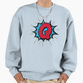 Monogram Q Cartoon Explosion Sweatshirt - Custom Art Print for Adults - T-Shirt, Sweatshirt, Hoodie