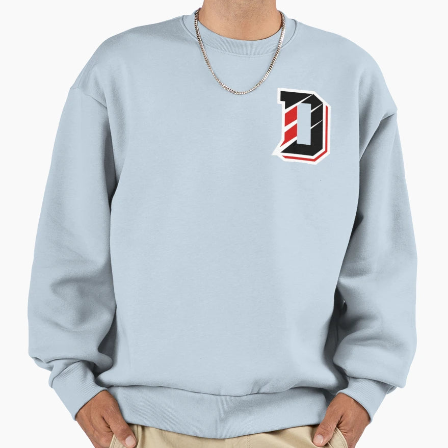 Davidson D Grey Sweatshirt - Streetwear Style for Adults - T-Shirt, Sweatshirt, Hoodie