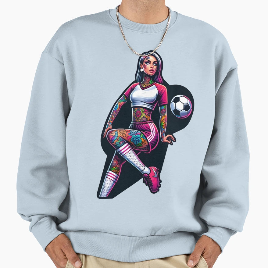 Soccer Sweatshirt - Trendy Graphic Men Women - T-Shirt, Sweatshirt, Hoodie