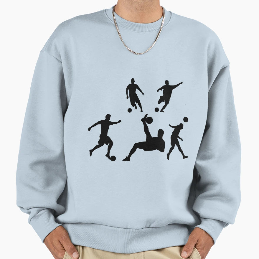 Football Silhouette Sweatshirt - Streetwear Style for Adults - T-Shirt, Sweatshirt, Hoodie
