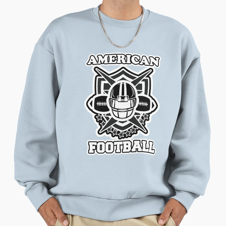 American Football Sweatshirt - Minimalist Print for Adults - T-Shirt, Sweatshirt, Hoodie