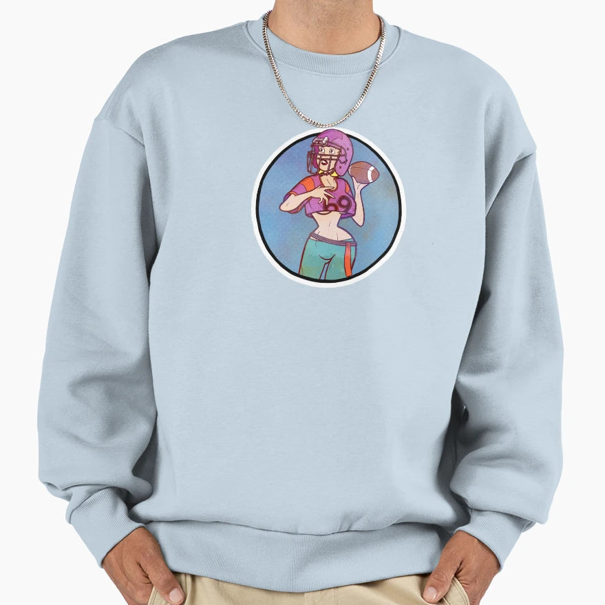 Quarterback Betty Sweatshirt - Graphic Print Men Women - T-Shirt, Sweatshirt, Hoodie