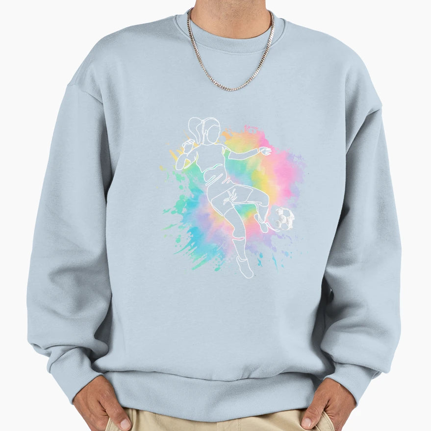 Funny Tie Dye Soccer Soccer Lover Sweatshirt - Custom Art Print for Adults - T-Shirt, Sweatshirt, Hoodie