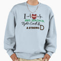 I Love Big Sacks Tight Ends Strong D Sweatshirt - Graphic Print Men Women - T-Shirt, Sweatshirt, Hoodie