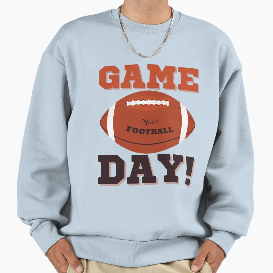 Game Day Football Season Funny Sweatshirt - Aesthetic Graphic for Adults - T-Shirt, Sweatshirt, Hoodie
