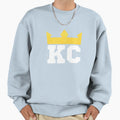 Kansas City Royal Blue Kc Crown Sweatshirt - Casual Everyday Wear Unisex - T-Shirt, Sweatshirt, Hoodie