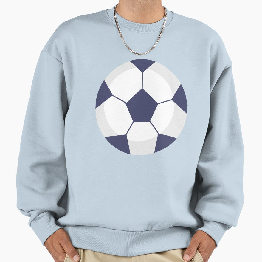 Football Sweatshirt - Minimalist Print Men Women - T-Shirt, Sweatshirt, Hoodie