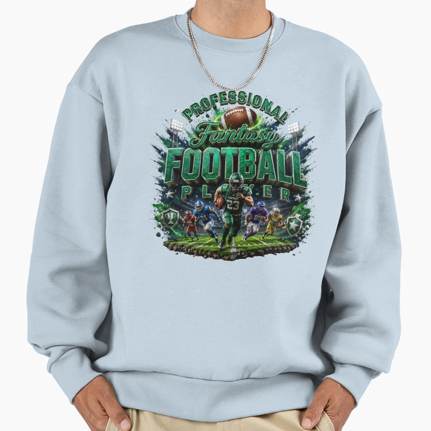 Professional Fantasy Football Sweatshirt - Custom Art Print for Adults - T-Shirt, Sweatshirt, Hoodie