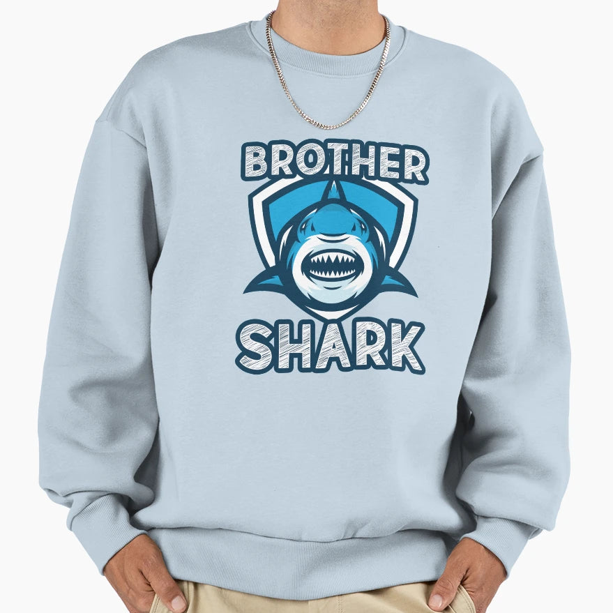 Brother Shark Sweatshirt - Trendy Graphic Unisex - T-Shirt, Sweatshirt, Hoodie