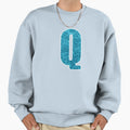 Letter Q Water Art Effect Monogram Sweatshirt - Streetwear Style Unisex - T-Shirt, Sweatshirt, Hoodie