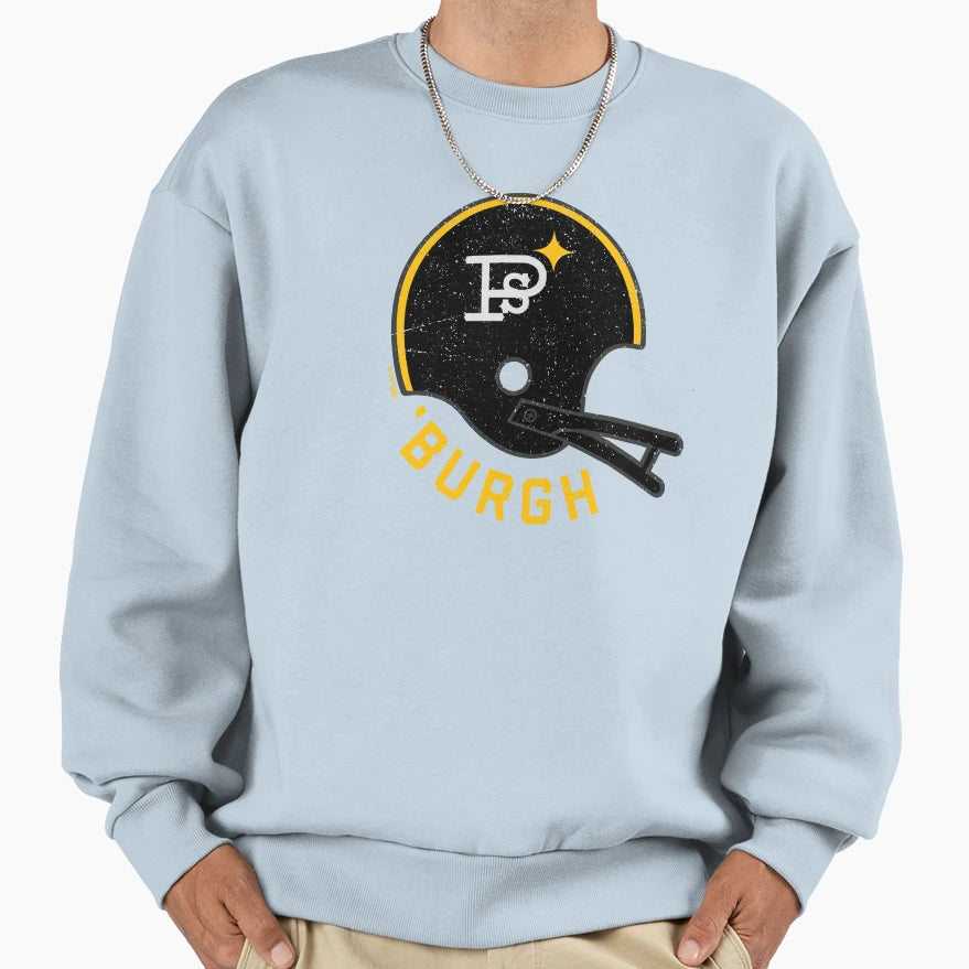 Burgh Damgoodgame Steel City Lid Sweatshirt - Minimalist Print Men Women - T-Shirt, Sweatshirt, Hoodie