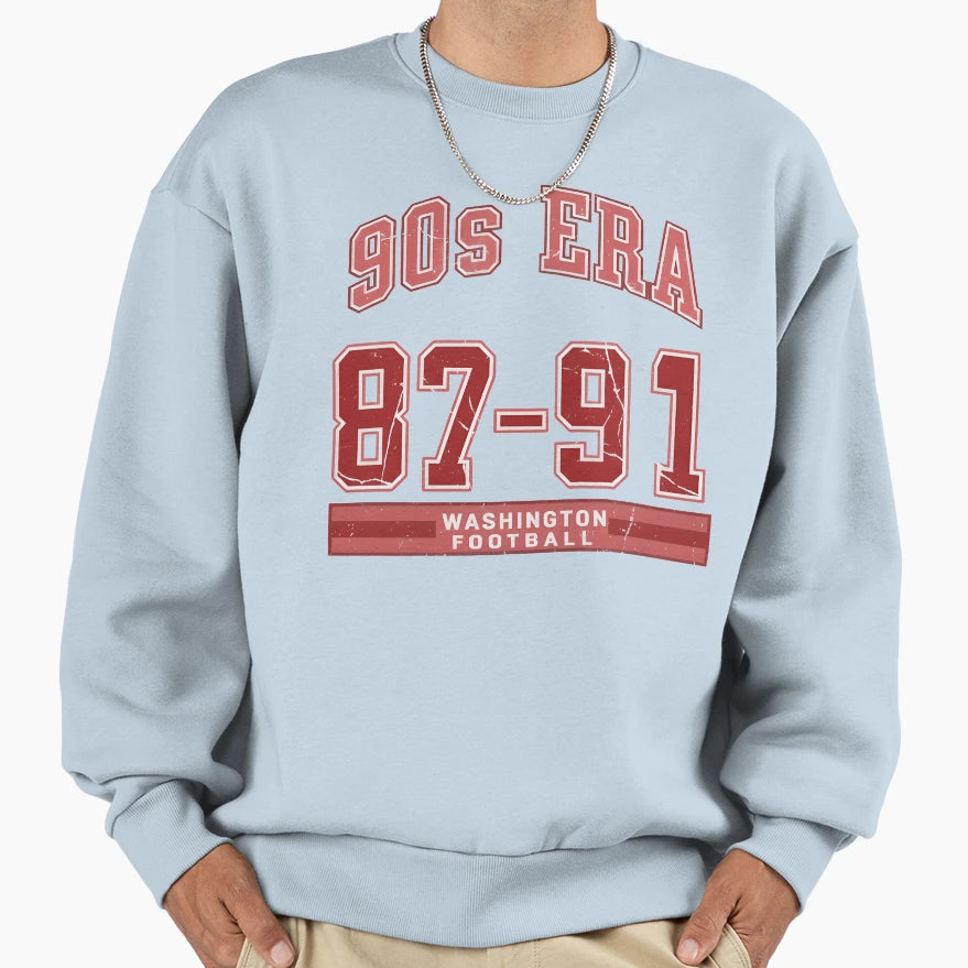 Washington Football 80S 90S Sweatshirt - Casual Everyday Wear Men Women - T-Shirt, Sweatshirt, Hoodie