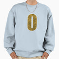 Letter O Yellow And Gold Water Wave Sweatshirt - Trendy Graphic Men Women - T-Shirt, Sweatshirt, Hoodie
