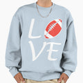Love Football Sweatshirt - Aesthetic Graphic for Adults - T-Shirt, Sweatshirt, Hoodie