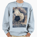 Abstract Blue Grunge Soccer Sweatshirt - Graphic Print Men Women - T-Shirt, Sweatshirt, Hoodie