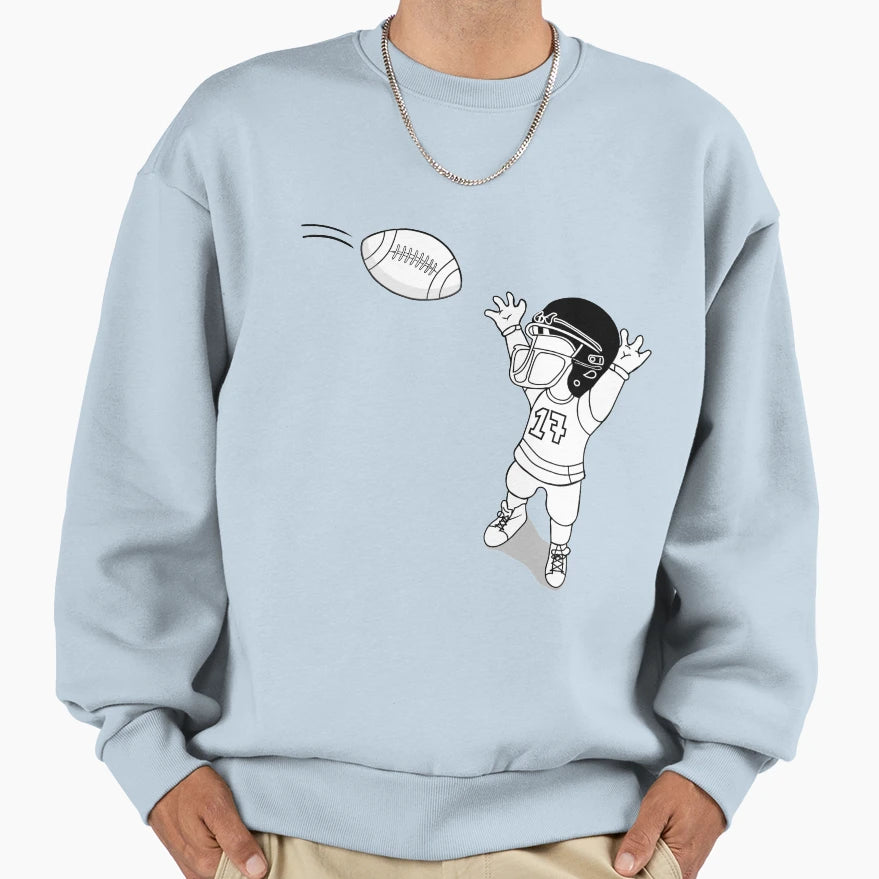 Childrens American Football Helmet Sweatshirt - Novelty Apparel for Adults - T-Shirt, Sweatshirt, Hoodie