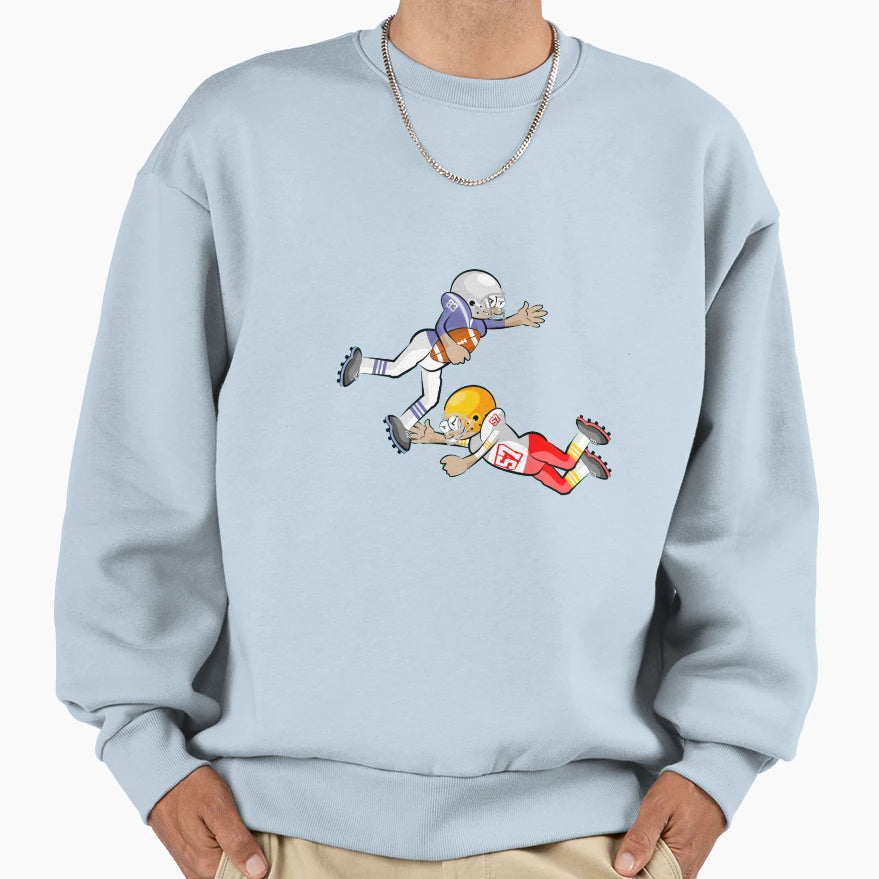 American Football Cartoon 16 41 Sweatshirt - Graphic Print for Adults - T-Shirt, Sweatshirt, Hoodie