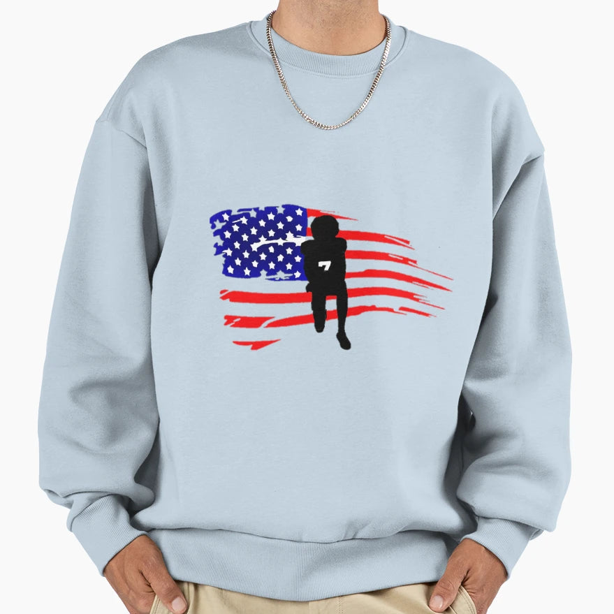 Kneeling Kaepernick Sweatshirt - Minimalist Print for Adults - T-Shirt, Sweatshirt, Hoodie